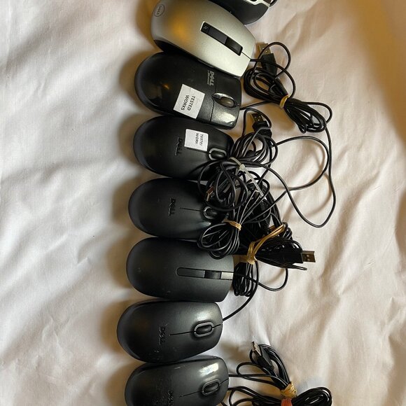 Lot of 9 DELL Standard Optical USB Mouses All Working , Wholesale - Picture 6 of 6